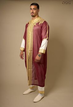 Wedding Dress For Men, Muslim Nikah, Caftan Moroccan, Kaftan For Men, Nikah Dress, Groom Wedding Dress, Royal Wedding Dress, Moroccan Caftan, Traditional Dress