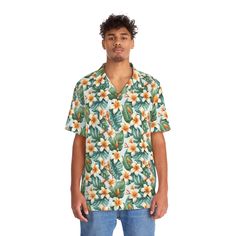 Indulge in timeless tropical elegance with the Classic Floral Men's Hawaiian Shirt. This shirt embodies the essence of island living, featuring a stunning floral pattern that pays homage to the traditional Hawaiian aesthetic. The vibrant and meticulously designed flowers add a touch of natural beauty to the shirt, creating a captivating and eye-catching look. Crafted from lightweight and breathable fabric, this shirt ensures comfort even in the warmest of climates, while the relaxed fit and classic Hawaiian shirt styling evoke a laid-back and effortless charm. Whether you're strolling along the beach or attending a summer gathering, the Classic Floral Men's Hawaiian Shirt is the perfect choice for those seeking a touch of sophistication and a timeless sense of style in their wardrobe. .: M Hawaiian Shirt With Floral Print And Camp Collar, Green Hawaiian Shirt With Floral Print And Relaxed Fit, White Hawaiian Shirt With Tropical Print And Camp Collar, Relaxed Fit Hawaiian Shirt With Floral Print, White Hawaiian Shirt With Camp Collar And Hibiscus Print, White Hawaiian Shirt With Hibiscus Print And Camp Collar, White Hawaiian Shirt With Tropical Print, Green Relaxed Fit Hawaiian Shirt, White Hawaiian Shirt With Hibiscus Print