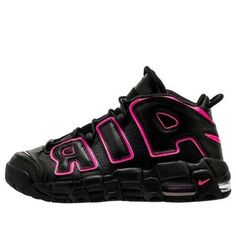 (GS) Nike Air More Uptempo 'Pink Blast' 415082-003 (SNKR/High Top/Basketball) Pink Sporty Training Sneakers, Sporty Pink Sneakers For Training, Sporty Pink Sneakers For Light Sports, Pink Sports Sneakers, Nike Pink Basketball Shoes For Light Sports, Pink Sporty Basketball Shoes, Pink Breathable Basketball Shoes For Light Sports, Pink Breathable Sneakers For Sportswear, Casual Pink Sneakers For Sports Events