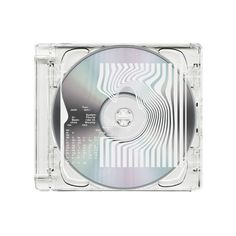 the cd case is clear and has a silver disc on it's front cover