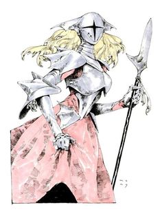 Knights Pose Reference, Female Knight Character Design, Armour Character Design, Female Warrior Character Design, Female Knight Art, Pink Armor, Knight Oc, Knight Drawing, Female Knight