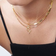 Classic Paperclip Chain Necklace - Gold Vermeil - 3 Safety Policy, Paperclip Chain Necklace, Paperclip Necklace, Figaro Chain Necklace, Necklace For Her, Cozy Knits, Paper Clip, Name Necklace, Chic Design