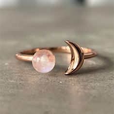 Half Moon Ring, Moon Rings, Sun And Moon Rings, Lip Rings, Sun Ring, Moon Silhouette, Inner Growth, Promise Ring Set, Ring Moonstone