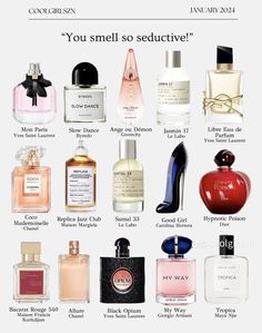 Classy Perfume For Women, Luxury Perfume Aesthetic, Classy Perfume, Perfume Hacks, Seductive Perfume, Perfume Collection Fragrance, Long Lasting Perfume