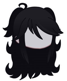 an anime avatar with black hair and eyes