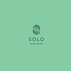 the logo for solo is shown on a green background