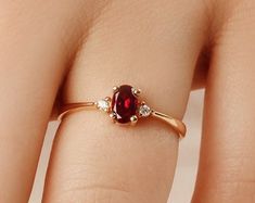 Red Ruby Ring Gold, Emarald Ring, Garnet Birthstone Rings, Hippie Wedding Ring, Garnet Ring Gold, Plain Gold Bangles, Fiance Ring