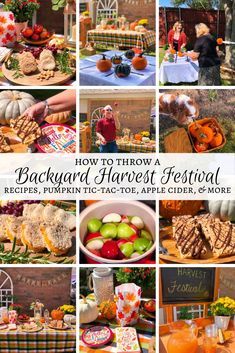 the backyard harvest festival is on display