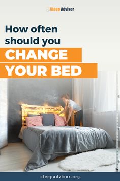 How often should you change your bed and wash your linens? Learn how frequently you should wash your sheets and covers. We are Sleep Advisor, the sleep experts! The best tips on how to have a well rested night, healthy sleep tips, sleep health hacks, product info & reviews for better sleep! Visit our website for our sleep health blog and to shop the best sleep aids available. #sleepbetter #wellness #bettersleep Sleeping Accessories, Easy Hacks