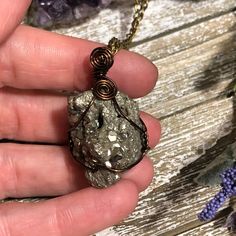 Pyrite is known to help with your lack of motivation and physical/mental strength. Stones will range from 1-2 inches. Each piece is natural and hand wrapped individually, so size, stone color and wrap design will vary. 30 inch chain is included. Happy Healing! Pyrite Necklace, Lack Of Motivation, Mental Strength, Hand Wrap, Stone Color, Crystal Necklace, Favorite Jewelry, Necklace Etsy, Beauty Book