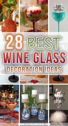 the best wine glass decoration ideas