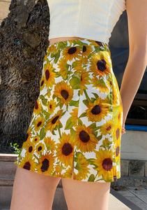 Fitted Floral Print Skirt For Vacation, Trendy Printed Summer Skirt, Floral Print Mini Bottoms For Vacation, Summer Floral Print Mini Bottoms, Summer Mini Skirt For Garden Party, Printed Mini Skirt For Vacation, Summer Garden Party Mini Skirt, Summer Floral Print Skirt, Summer Day Out Printed Skirt