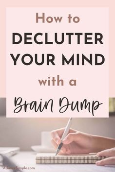 Learn how to organize your thoughts with a simple and quick brain dump. Declutter your mind by writing down all your thoughts on paper can help beat overwhelm, reduce stress, boost your mood, and increase productivity. Organizing your mind with a brain dump provides clarity and improves mental well-being. It is an effective method that you can do in your bullet journal or just on paper. Brain Dump Bullet Journal