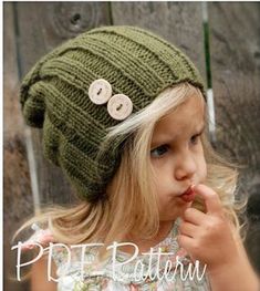 Knitting PATTERNThe Blaine Slouchy Toddler Child di Thevelvetacorn, $5.50 Velvet Acorn, Knitting Hats, Hat Patterns, Hat Knitting Patterns, Knitted Hat