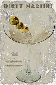 Pop Cocktails, Cocktail Posters, Martini Poster, Blithe Spirit, Cocktail Poster, Dirty Martini, Martini Cocktail, Alcohol Recipes, Vintage Poster Art