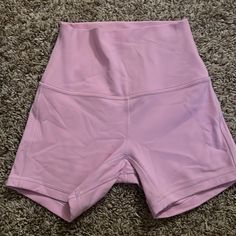 Almost Brand New! Only Worn Once. Pink Lululemon, Lululemon Shorts, Bike Shorts, Workout Clothes, Lululemon Athletica, Size 2, Bike, Womens Shorts, Brand New