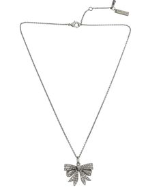 From Kurt Geiger London&#x2C; this necklace features:Short pendant necklaceBrass/glassLobster clasp closureApprox. 16" L +2" extender&#x2C; 0.75" W pendantImported. Kurt Geiger Bow Bag, Kurt Geiger Necklace, Kurt Geiger Silver Bag, Kurt Geiger Jewelry, Kurt Geiger White Boots, Kurt Geiger Xxl Kensington Bag, Short Pendant Necklace, Xoxo Jewelry, Popular Necklaces