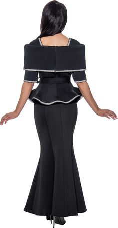 Stellar Looks 1692 2 piece Portrait Collar Scuba Skirt Suit Color: Black, Red, White Size: 8, 10, 12, 14, 16, 16W, 18, 18W, 20W, 22W, 24W, 26W Elegant Two-piece Stretch Set, Elegant Stretch Black Set, Fitted Black Evening Sets, Black Two-piece Evening Set, Fitted Black Two-piece Skirt, Elegant Two-piece Black Skirt, Elegant Black Two-piece Skirt, Black Stretch Evening Set, Black Stretch Evening Sets