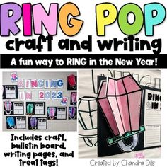 a poster with the words ring pop craft and writing