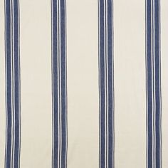 a blue and white striped fabric with vertical stripes