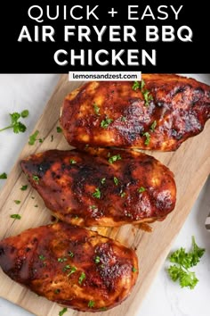 Bbq Boneless Chicken Breast, Air Fryer Bbq Chicken Breast, Grilled Bbq Chicken Breast, Bbq Chicken Breast Recipe, Air Fryer Bbq Chicken, Breakfast Peanut Butter, Air Fryer French Fries, Bbq Chicken Breast, Simple Dinner Recipes