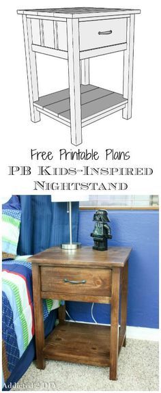 the plans for this nightstand table are easy to make