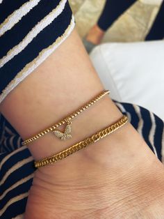 14k Gold Filled Beaded Ball Anklet | 2.5mm Gold Filled Beads + Crystal Butterfly Charm | Dainty Gold Anklet | Gifts for Her Dainty, minimalist, elegant, simple, feminine Can add any charm of your choice Gold Anklets With Tiny Beads As Gift, Gold Beaded Anklets For Gift, Gift Anklets With Gold Beads, Dainty Beaded Chain Anklets With Round Beads, Gold Beaded Anklet As Gift, Gold Beads Anklets As Gift, Beaded Ball, Gold Anklet, Crystal Butterfly