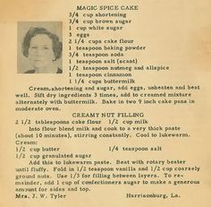 an old recipe sheet with instructions for making cupcakes