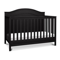 a black crib on a white background