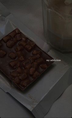 a close up of a piece of food on a table