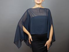 A very elegant and classical capelet for your wedding dress, evening dress or party outfit made of the finest chiffon  Color: petrol blue (other colors are available)  Size:  (fits all), but if you have any doubts, please contact me. WE have matching bags in our Etsy Shop! WE accept credit cards! Elegant Fitted Capelet, Chic Formal Capelet With Cape Sleeves, Elegant Party Capelet, Elegant Fitted Capelet For Evening, Elegant Evening Capelet, Chic Capelet With Cape Sleeves For Party, Chic Fitted Capelet For Parties, Chic Evening Capelet With Cape Sleeves, Chic Capelet For Party