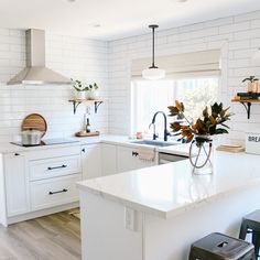 the kitchen is clean and ready for us to use in its new owner's home