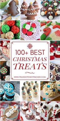 christmas treats with the words, 100 best christmas treats