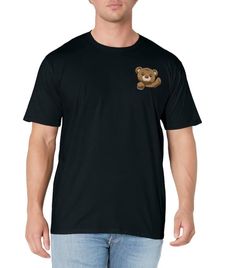 PRICES MAY VARY. Lightweight, Classic fit, Double-needle sleeve and bottom hem Teddy Bear Tshirts, Cheap Bear Print Graphic Tee, Casual Cotton T-shirt With Bear Design, Casual Short Sleeve T-shirt With Bear Print, Black Casual T-shirt With Bear Print, Shop Top, Fashion Brands, Branded T Shirts, Top Styles