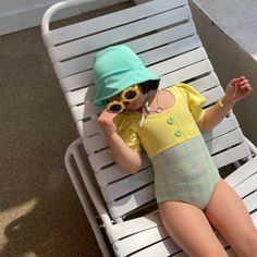 One Piece Swimsuit. Cute Yellow Fitted Swimwear, Cute Fitted Yellow Swimwear, Cute Yellow Swimwear For Vacation, Playful Yellow Swimwear For Swimming, Playful Yellow Swimwear For Spring, Yellow Swimwear For Spring Playwear, Yellow Recreational Swimwear For Spring, Disney Princess Swimsuit, Rainbow Swimsuit