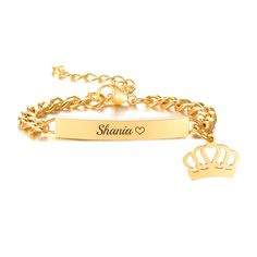 PRICES MAY VARY. Personalized Kid ID Bracelet Material & Plating: we use 316 stainless steel and vaccum plating. It does not tarnish and oxidize, It is able to endure a lot of wear and tear. And it is amazingly hypoallergenic.Lead-Free & Nickel-Free, and Hypoallergenic, safe for sensitive skin. High Polished, Very smooth surface. Personalized Amulet gift for Babies & Children, Boys & Girls, Toddler, New born baby, Custom it with a name or birth date, special words, message etc. Perfect gift for Customized Gold Charm Bracelet For Birthday, Gold Name Bracelet For Birthday, Engraved Gold Charm Bracelet For Birthday Gift, Customized Gold Charm Bracelet For Mother's Day, Gold Name Bracelets For Gifts, Gold Bangle Charm Bracelet For Birthday, Personalized Gold Bracelet For Mother's Day Birthday, Personalized Gold Bracelet For Birthday On Mother's Day, Personalized Gold Bracelet For Birthday And Mother's Day