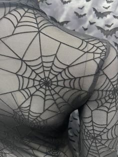 Spiderweb Inspired Fashion, Spider Web Clothing, Spiderweb Costume, Spiderweb Mesh Top, Spiderweb Clothing, Undershirt Outfit Long Sleeve, Spider Web Bra, Spiderweb Fashion, Spiderweb Shirt Crochet