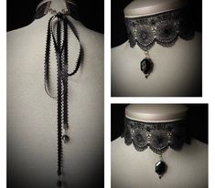 Victorian Black Lace Choker.... Introducing our Victorian bridal choker, a stunning piece designed to evoke the timeless elegance of the Victorian era.  This exquisite choker is crafted with intricate lace and adorned with delicate details that exude vintage charm.  Perfect for brides seeking a touch of historical sophistication on their special day, this choker will add an air of regal beauty and refined grace to any bridal ensemble. The perfect bridal accessory for that Vintage Edwardian Bride Edwardian Bride, Gothic Bride, Black Lace Choker, Jewelry Victorian, Handmade Chokers, Bridal Accessory, Bridal Choker, Lace Choker, Victorian Goth