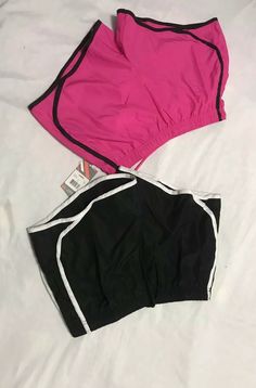 Two Special women's sports shorts, Black & Pink-Brand new￼!!!. E Cotton Athletic Shorts For Summer Training, Summer Stretch Sportswear Shorts, Trendy Athletic Shorts With Built-in Shorts For Gym, Casual Biker Shorts For Summer Training, Pink Cotton Gym Shorts, Summer Athletic Shorts For Sports Events, Trendy Cotton Sports Shorts, Stretch Bottoms For Sports Events, Stretch Sportswear Shorts For Sports Events