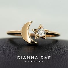 Diamonds in Space, Moon and Star Rings, Space Diamonds, Gemstones in Space, Space Gemstones, Yellow Gold, Crescent Moon Ring, Diamond Ring, Dainty Space Jewelry, Crescent Moon Ring, Moon Jewelry, Star and Moon Ring, Moon and Star Ring, Moon and Star Jewelry, Yellow Gold, Yellow Gold Jewelry, Fine Jewelry, Space Jewelry, Space Inspired, Space Inspired Jewelry, Celestial, Celestial Jewelry Crescent Moon Ring, Space Jewelry, Moon And Star Ring, Jewelry Education, Moon Ring, International Space Station, Natural Diamond Ring, Gold Moon, Celestial Jewelry