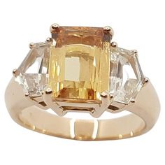 Imperial Topaz 2.60 carats with White Sapphire 1.81 carats Ring set in 18 Karat Rose Gold Settings Width: 1.7 cm Length: 0.9 cm Ring Size: 53 Total Weight: 8.16 grams Imperial Topaz Width: 0.7 cm Length: 0.9 cm "We first opened doors in 1980 when it was then situated in the vicinity of the Victory Monument; a small and modest storefront with a couple of counters. From its humble beginnings to where it stands today, our company has proven its abilities as a jeweler. Since the beginning, we have b White Sapphire Ring, Imperial Topaz, Humble Beginnings, Unusual Jewelry, Peridot Ring, White Sapphire, Ring Set, Old And New, Ring Sets