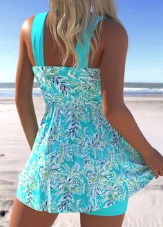 Printed Swimdress, Swim Dress, Comfy Fits, Leaf Prints, Stretch Jeans, Stretch Fabric, Plus Size, Dresses, Fabric