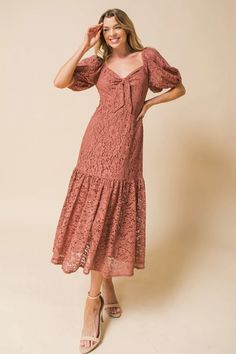 Mulberry Dress, Mauve Lace Dress, Beautiful Frocks, Flying Tomato Dress, Coral Lace, Mauve Dress, Flying Tomato, Romantic Evening, Fashion Now