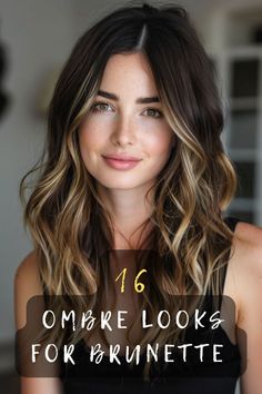 Want a low-maintenance yet stylish hair upgrade? 🍂👩‍🦰 Explore 16 natural-looking ombre styles that enhance your brunette base! Soft transitions, subtle highlights, and lived-in looks await. Ready for a fresh, sun-kissed vibe? Click for effortless ombre inspiration! 🌞🍯 #NaturalOmbre #SunKissedBrunette #LowMaintenanceHair #EffortlessStyle #BrunetteGlow Ombre For Light Brown Hair, Ombre Hair Color Dark Brown, Low Maintenance Highlights For Brunettes, Brunette Ombre Hair Long, Long Dark Ombre Hair, Dark Root Ombre, Hair Color Brunette With Highlights, Brunette With Highlights Straight Hair, Low Maintenance Hair Highlights