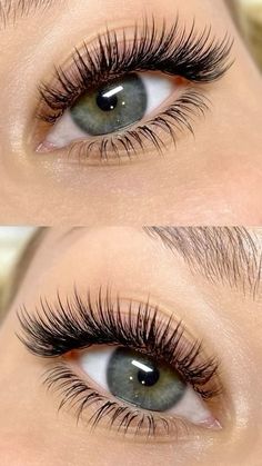 Hybrid Lash Extensions For Hooded Eyes, Eyelash Extension Cat Eye, Wispy Volume Lashes, Lash Tech Supplies, Classic Makeup Looks, Lash Supplies, Kardashian Makeup, Lash Technician