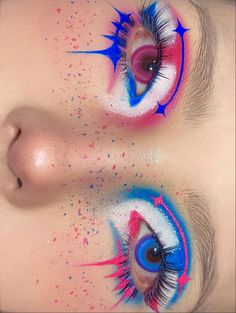 Extra Makeup Looks, Unique Makeup Looks, Drag Make-up, Cute Eye Makeup, Smink Inspiration, Eye Makeup Designs