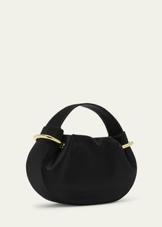 Ulla Johnson Tilda Mini Ruched Top-Handle Bag - Bergdorf Goodman Golden Ring, Ruched Top, Professional Cleaning, Flats Top, Ulla Johnson, Handle Bag, Bergdorf Goodman, Magnetic Closure, Top Handle