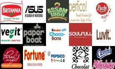 many different logos are shown together in this collage, including pizza hut and restaurant