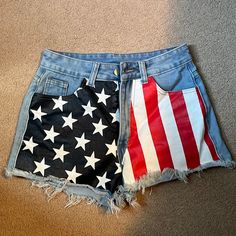 Brand New. Wore Once And Do Not Fit Me! Perfect For Country Concerts! I Love These So Much. Usa Jeans, Country Concerts, Jean Shorts, Womens Shorts, Brand New, Fashion Outfits, Concert, Red, Women Shopping