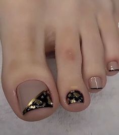 Toes Nails Colors, Toe Nail Designs For Summer, Toe Nails Designs, Toe Nail Colors, French Toe Nails, Easy Toe Nail Designs, Simple Toe Nails, Feet Nail Design, Pedicure Nail Designs